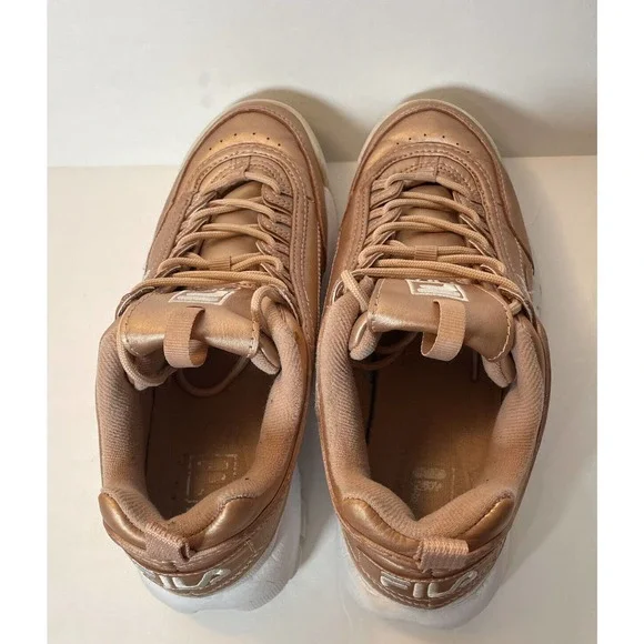 Fila Disruptor II Premium Rose Gold Chunky Trainers US 9.5 UK 7 5FM00040-063 - Picture 11 of 14
